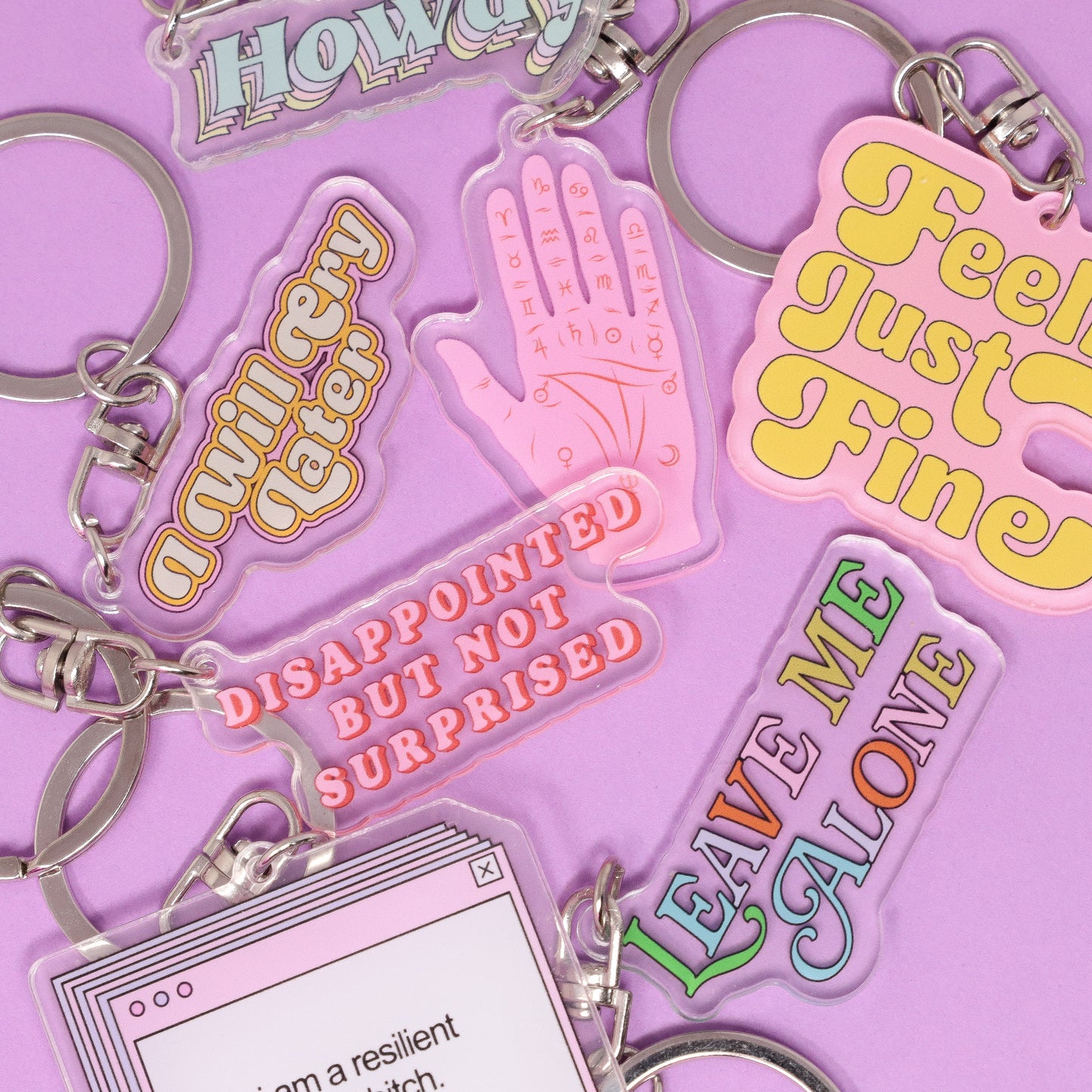 Howdy Acrylic Keychain