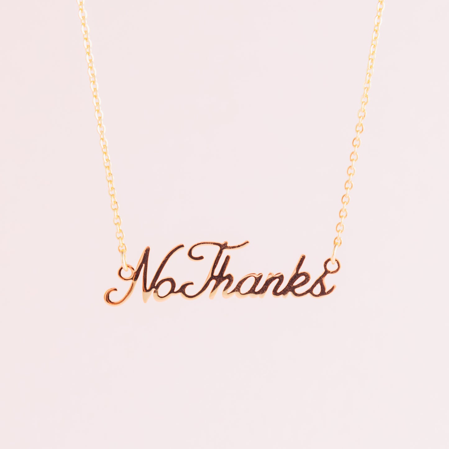 No Thanks Necklace