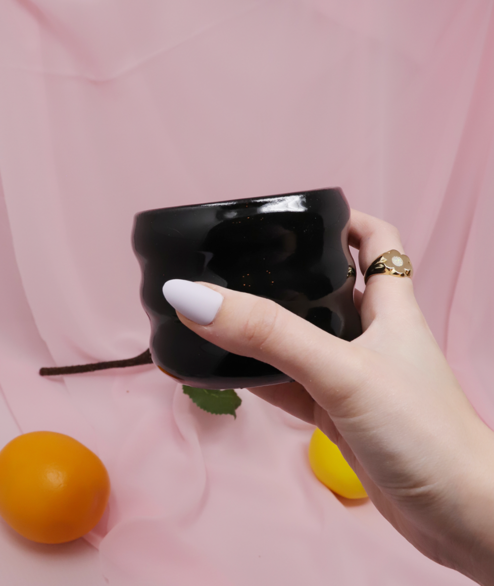 Black Obsidian Planter