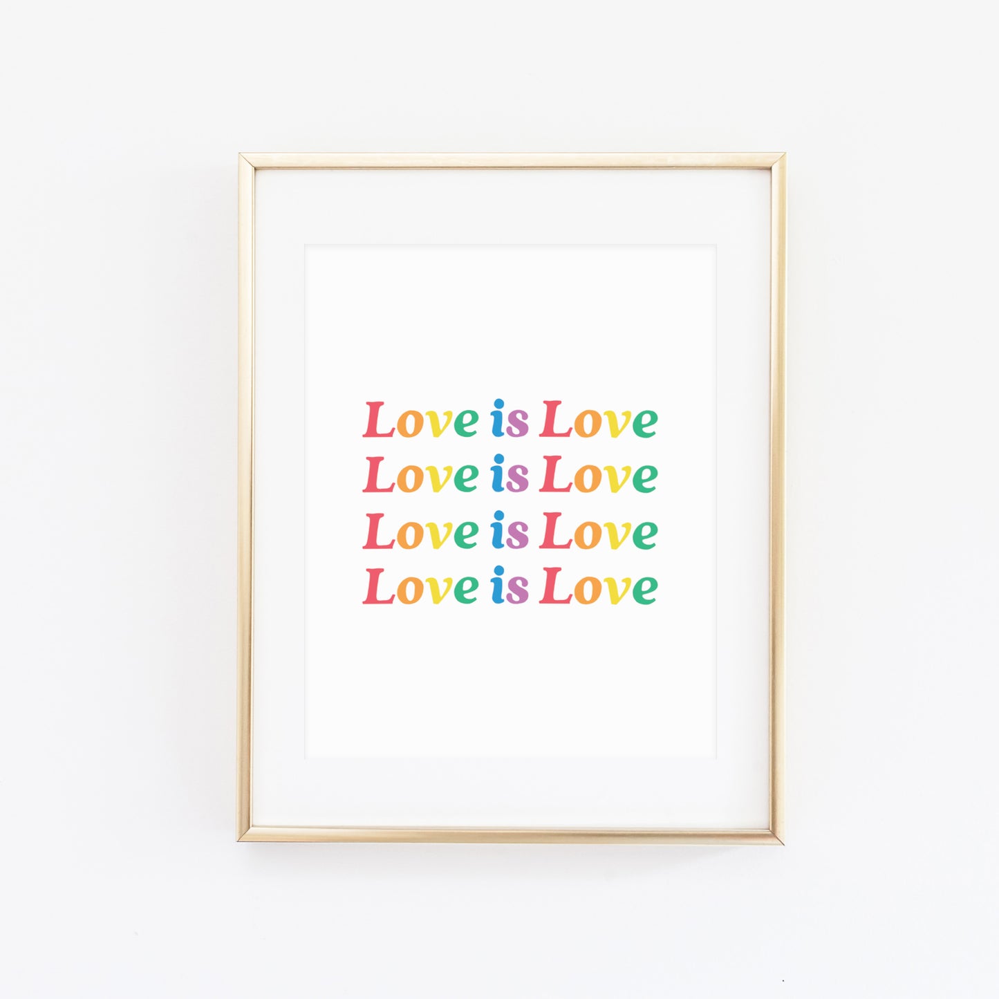 Love is love print