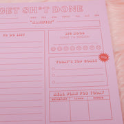 Get shit done ultimate daily planner notepad