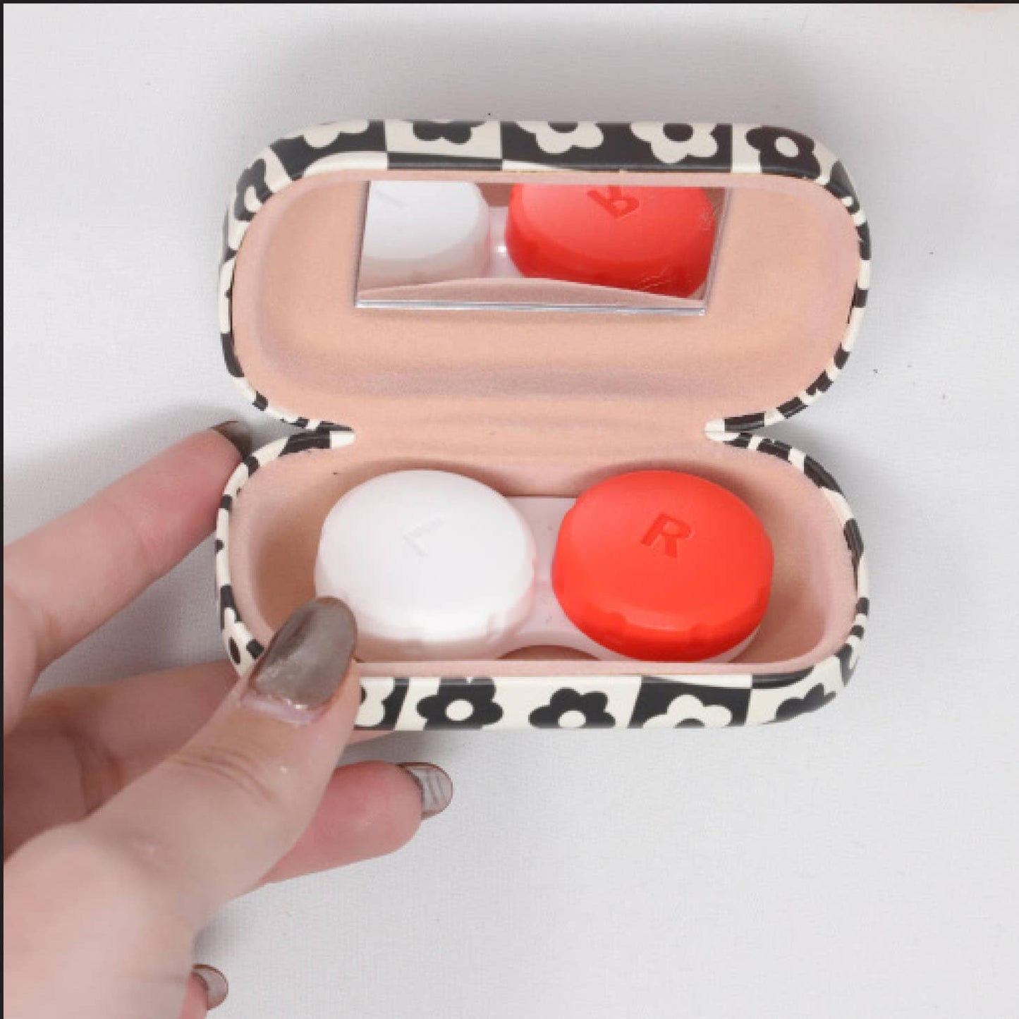 Contact lens case - Flowers print