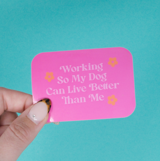 Funny Dog Sticker 