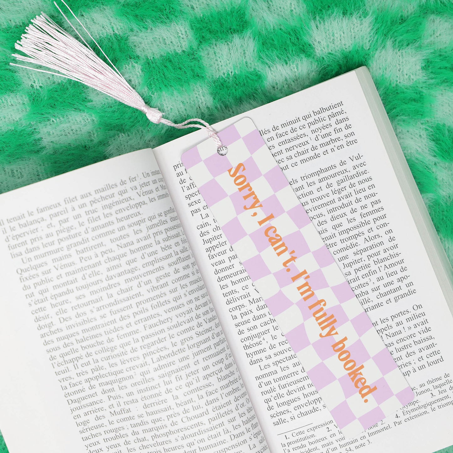 Aluminum Bookmark - Fully booked