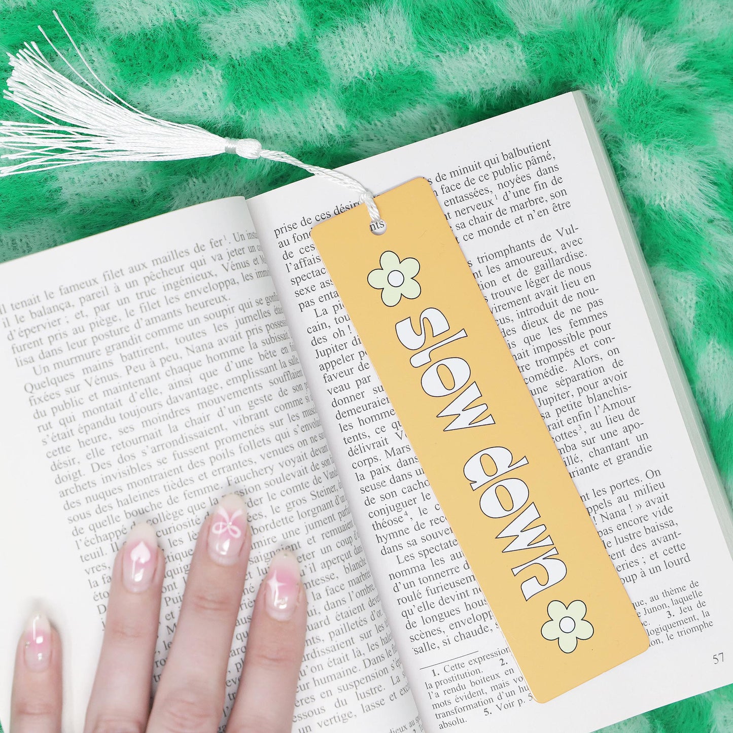 Aluminum Bookmark - Slow Down