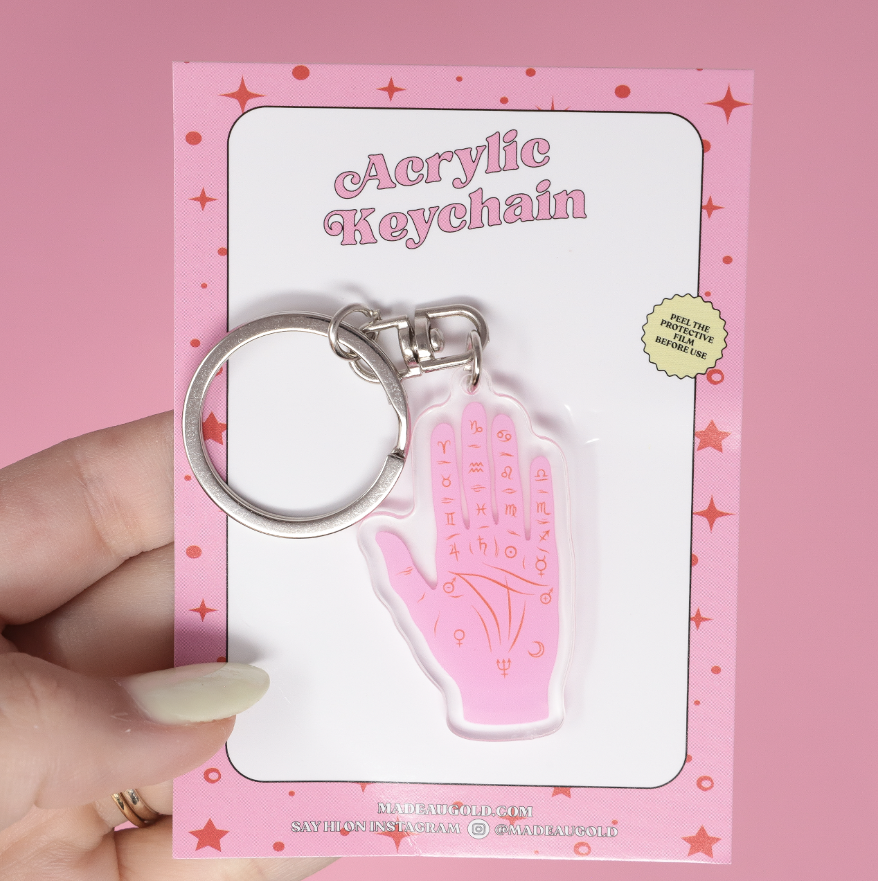 Palmistry Hand Acrylic Keychain