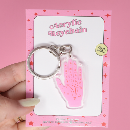 Palmistry Hand Acrylic Keychain