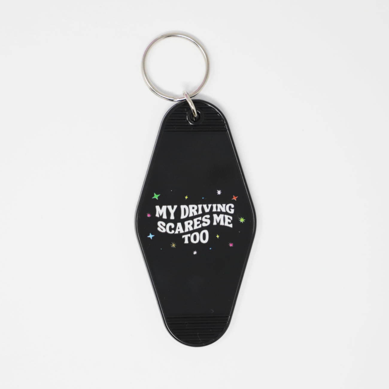 Motel keychain My Driving Scares Me