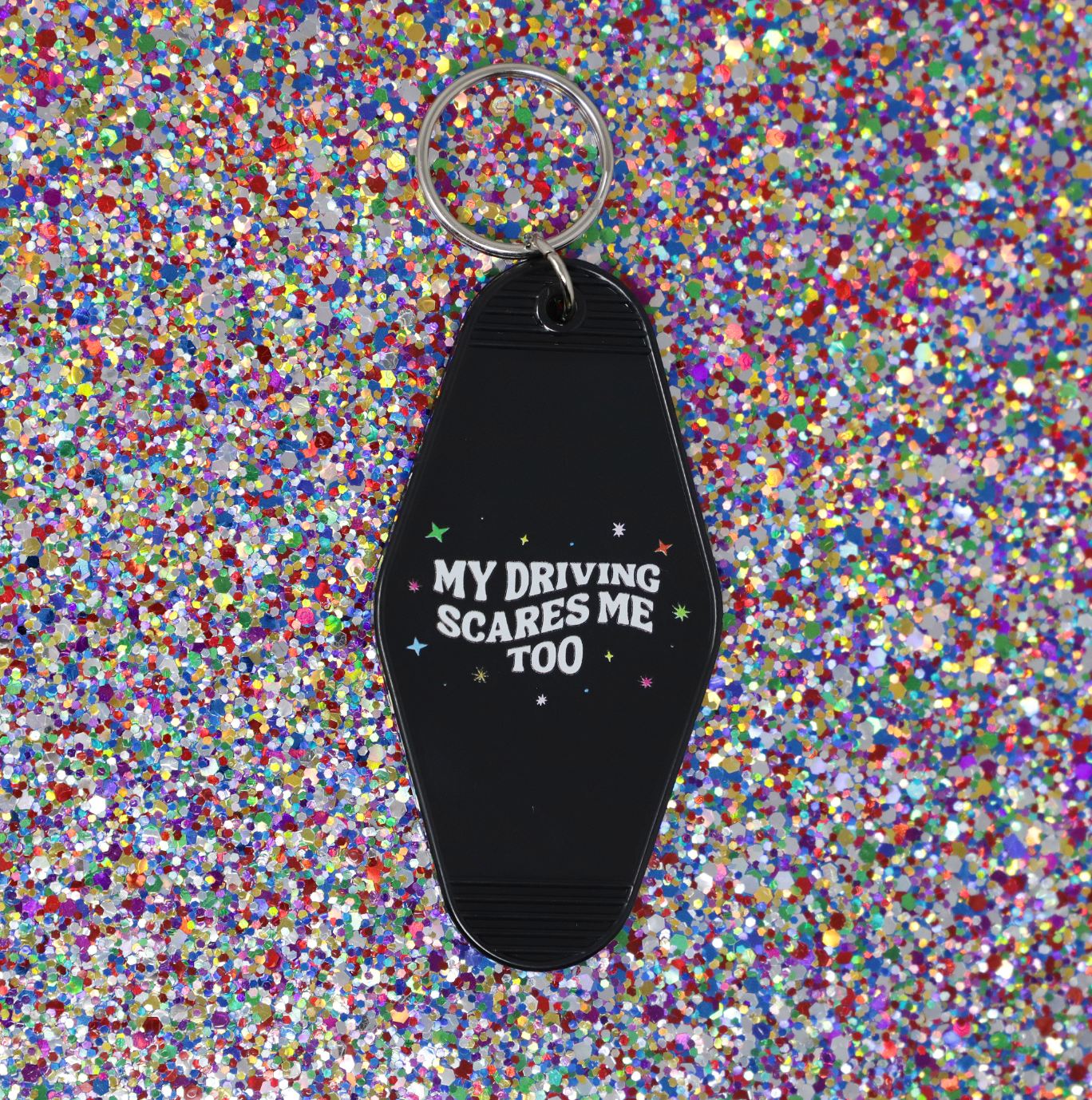 Motel keychain My Driving Scares Me