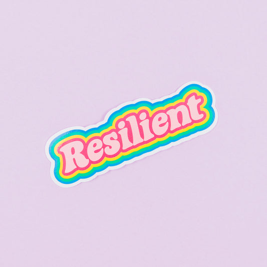 Resilient sticker