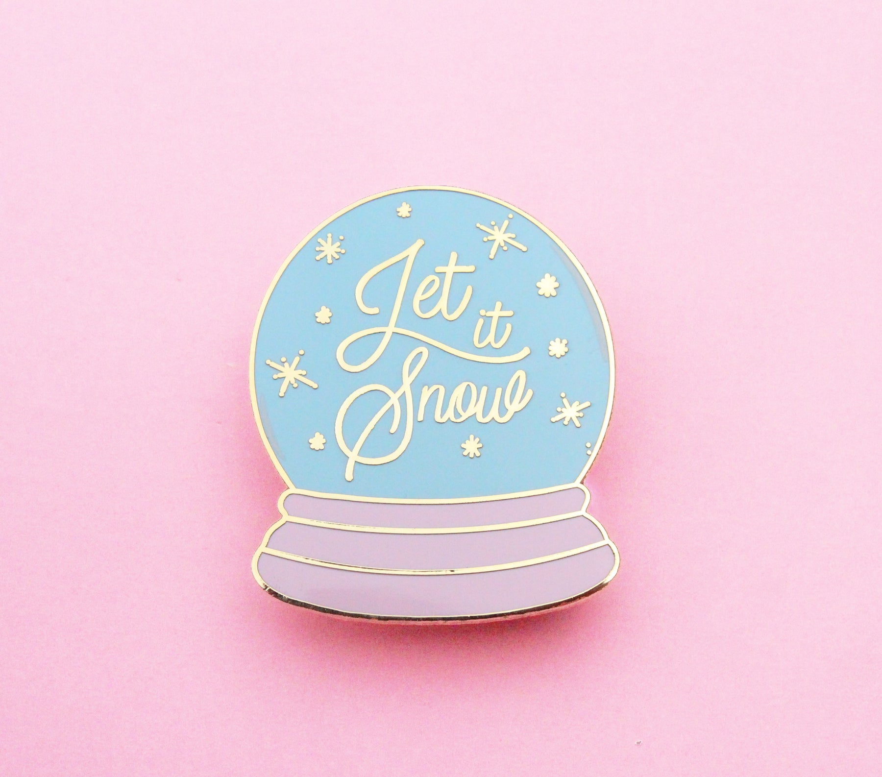 Let it snow enamel pin – Made Au Gold