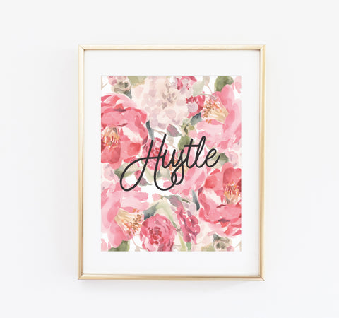 Hustle Floral print - Made Au Gold