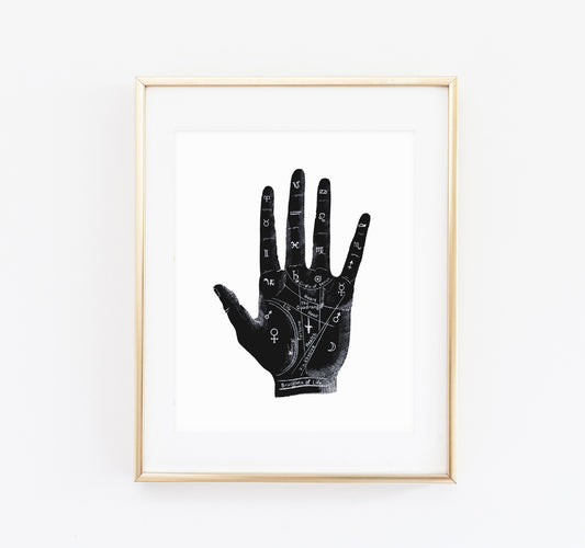 Palmistry chiromancy print - Made Au Gold