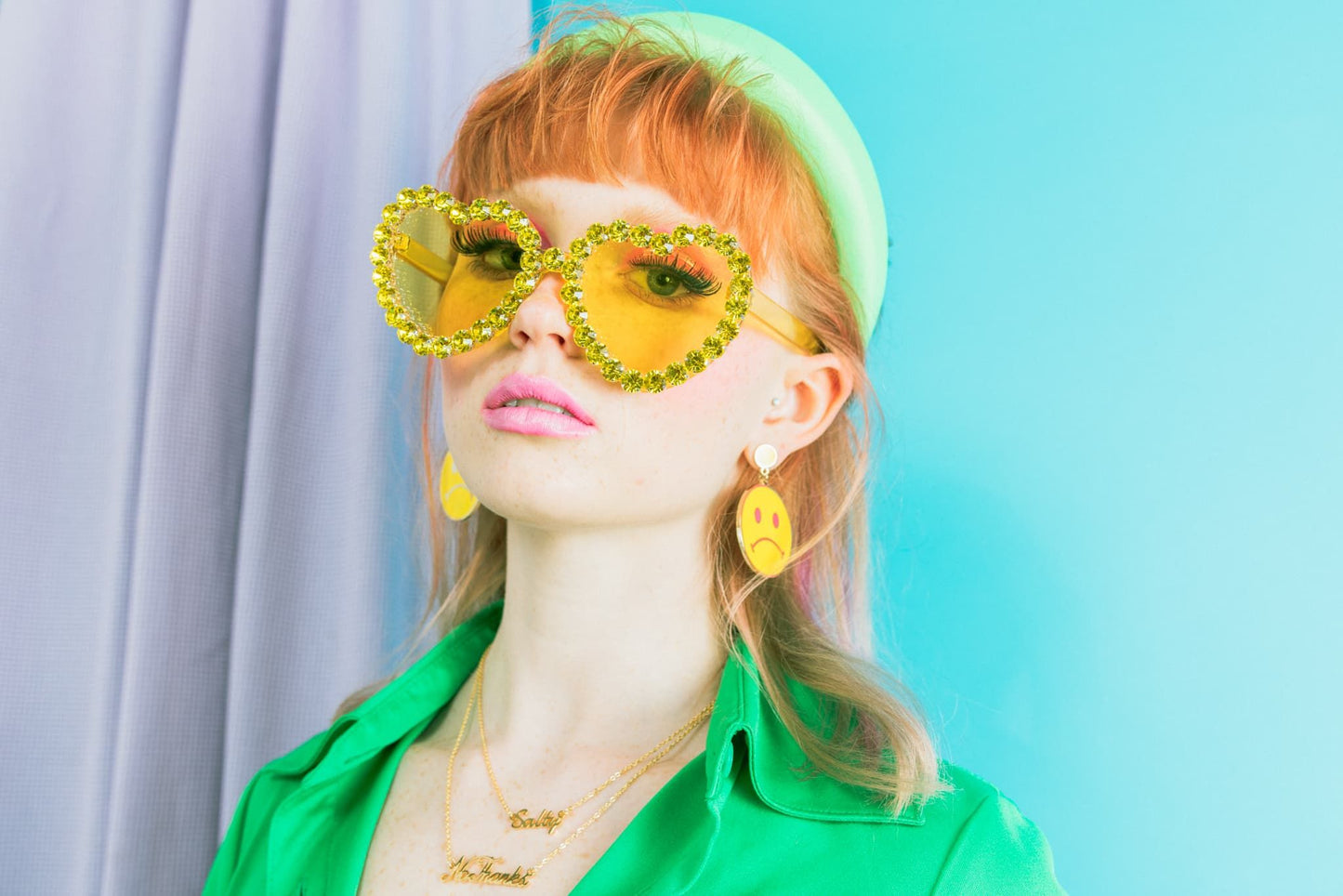 Sad Smiley Face Earrings