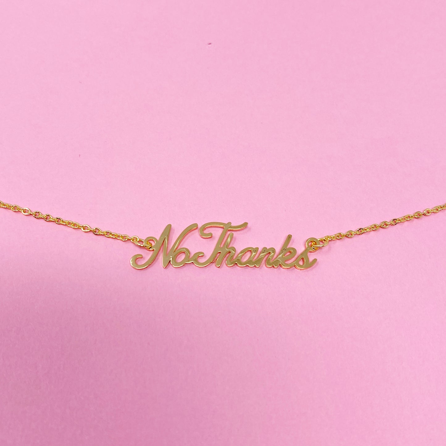 No Thanks Necklace