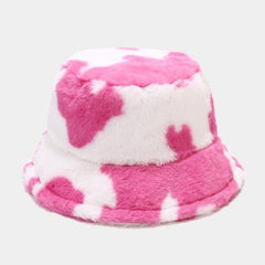 Hot Pink Cow Print Bucket Hat