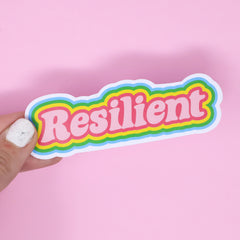 Resilient sticker