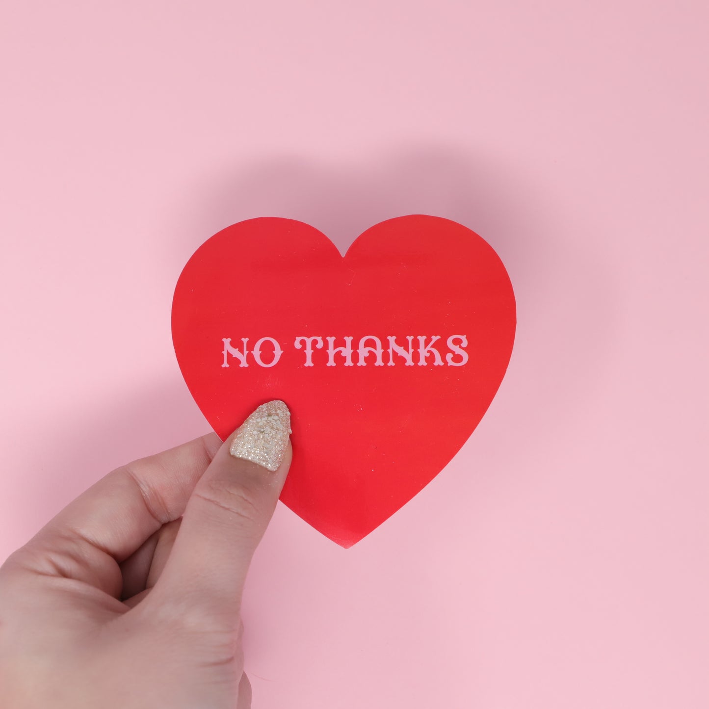 No Thanks sticker