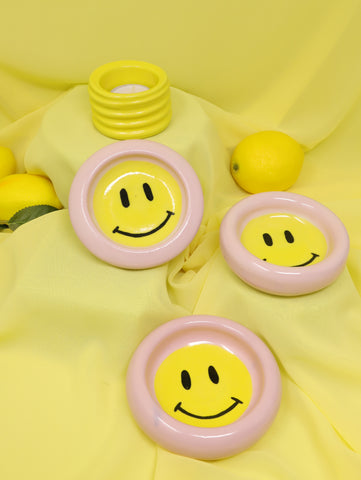 Smiley Asthray / Trinket pink SECONDS