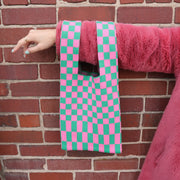 Pink and Green Checkered Tote Bag
