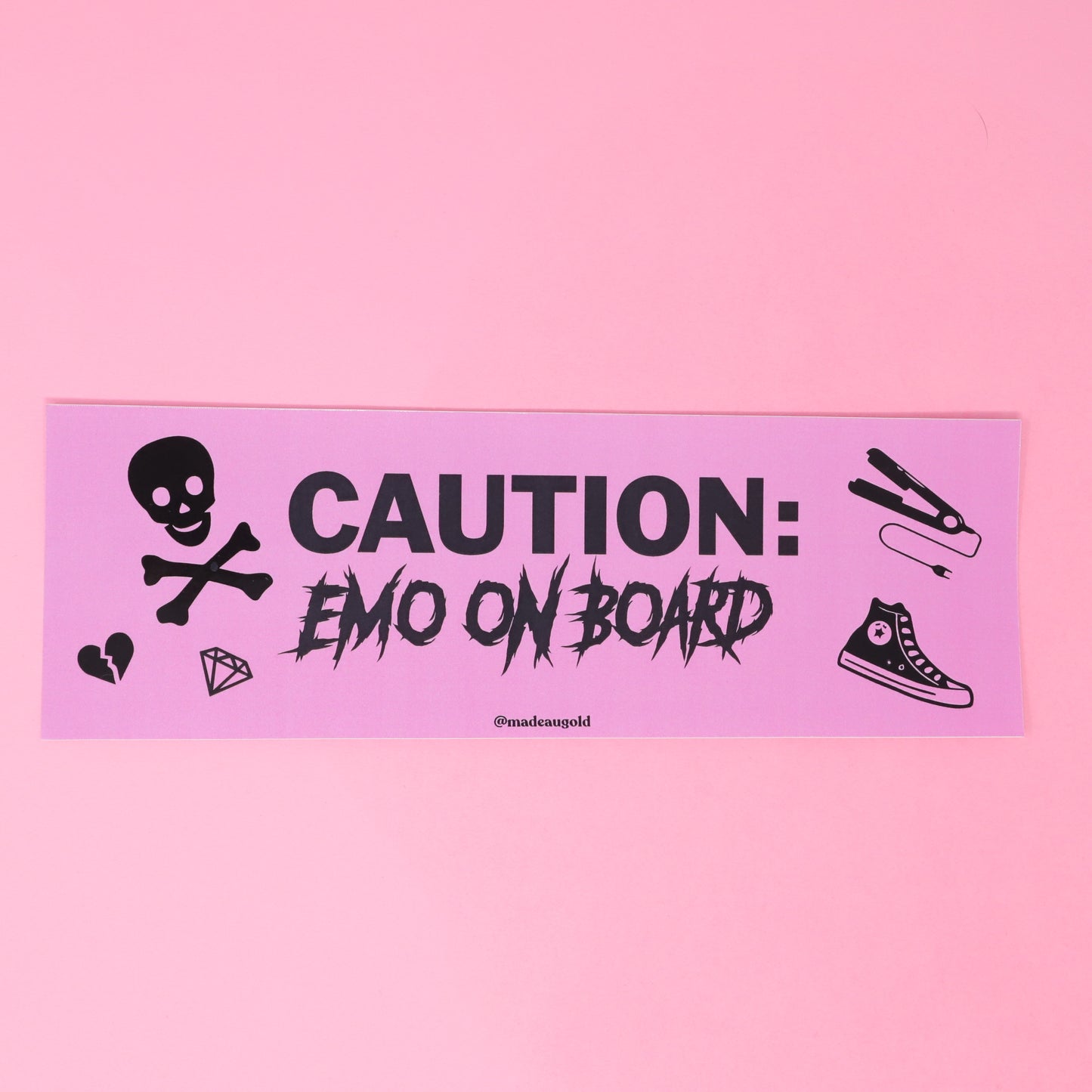 Bumper sticker -  Emo on board
