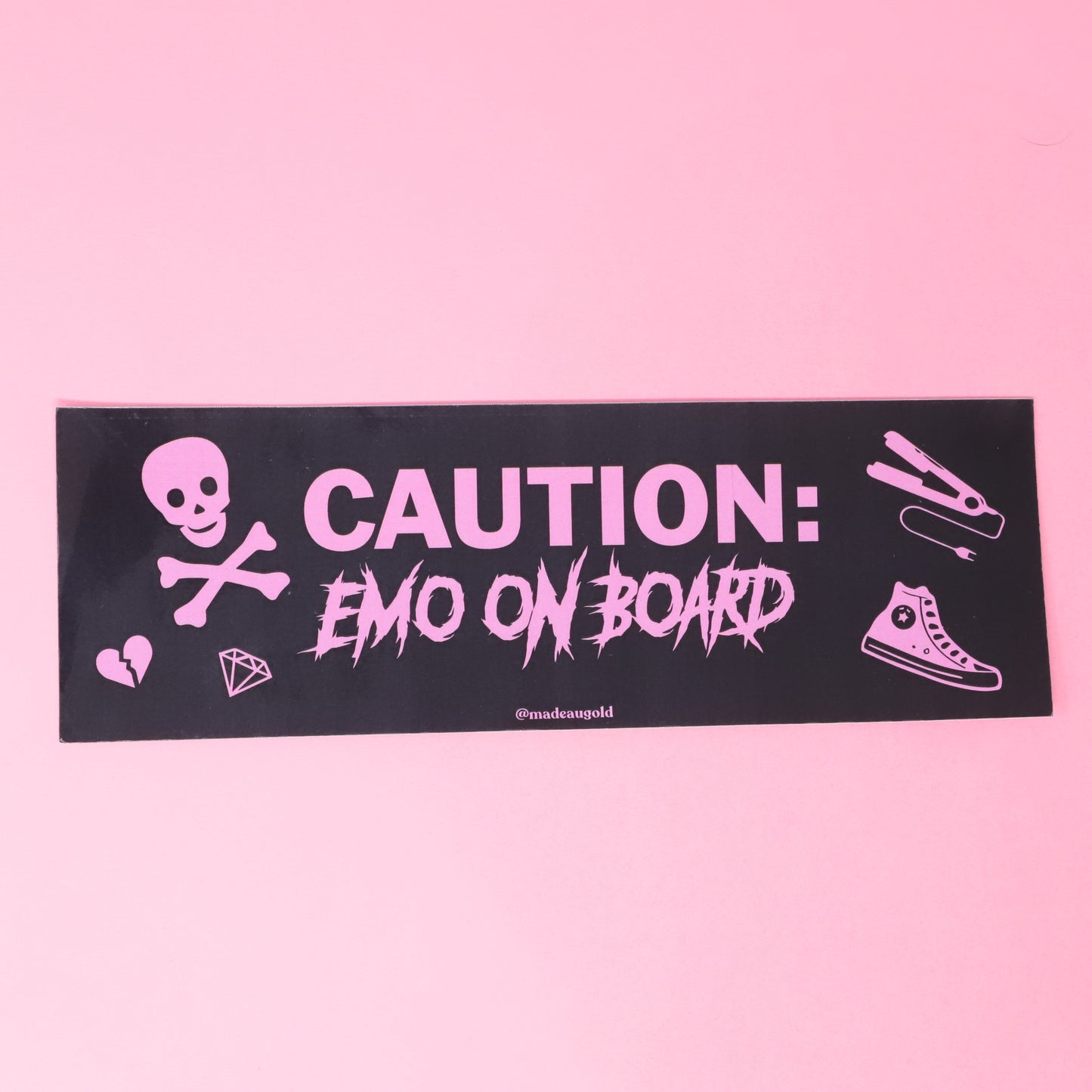 Bumper sticker -  Emo on board