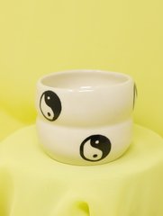 Yin Yang Ceramic Wobbly Espresso cups