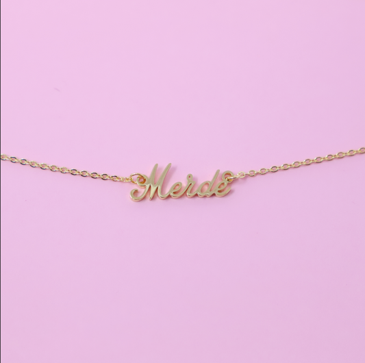 Merde Necklace