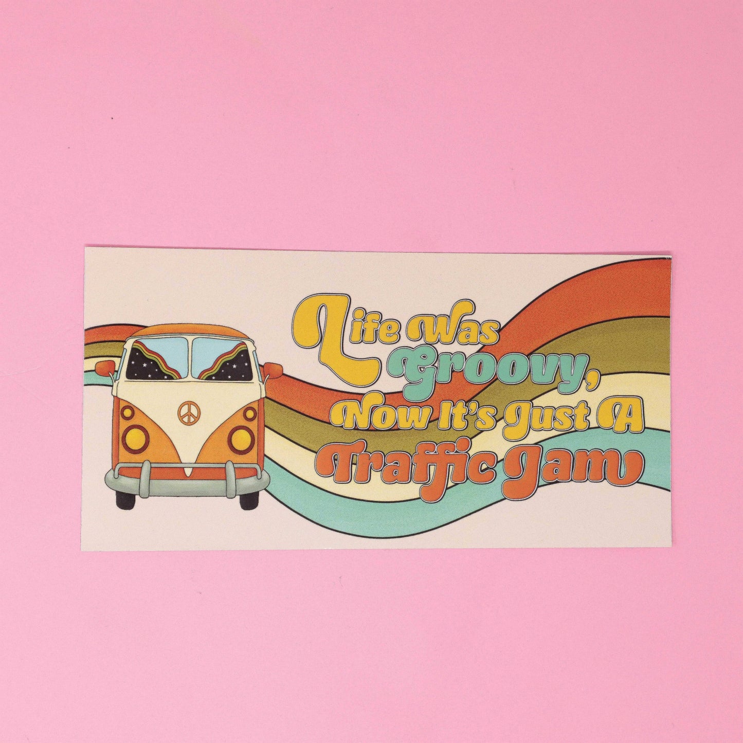 Bumper sticker - Life is groovy
