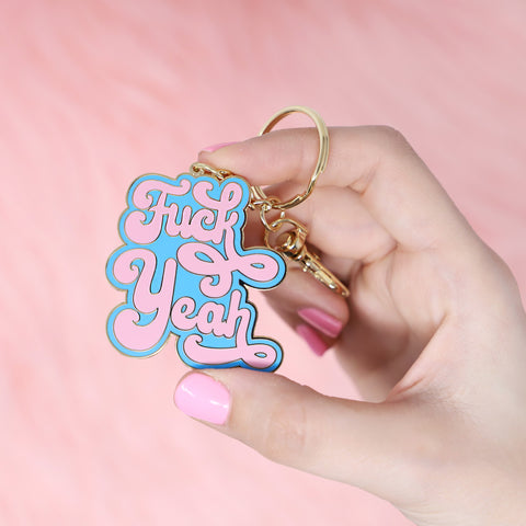 Fuck Yeah Blue Keychain