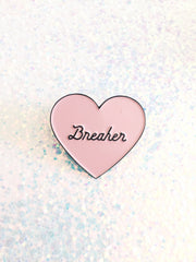 Heartbreaker pin, Lapel pin,Enamel Pin,Cloisonné, pin badge,Flair, Heart enamel pin,Heart lapel pin, Heart pin, Heart button, Heart brooch