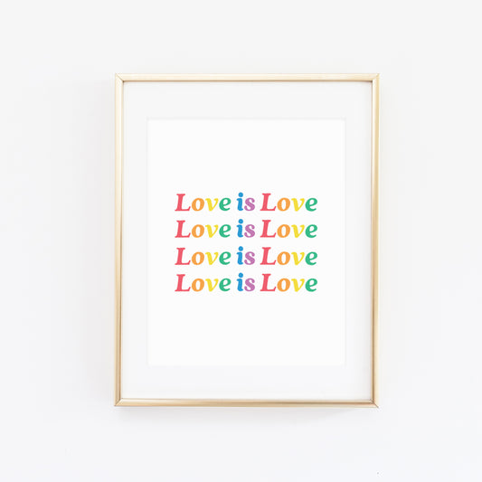 Love is love print