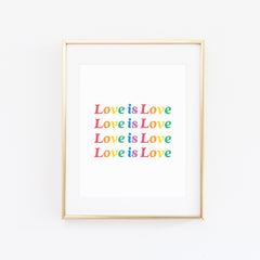 Love is love print