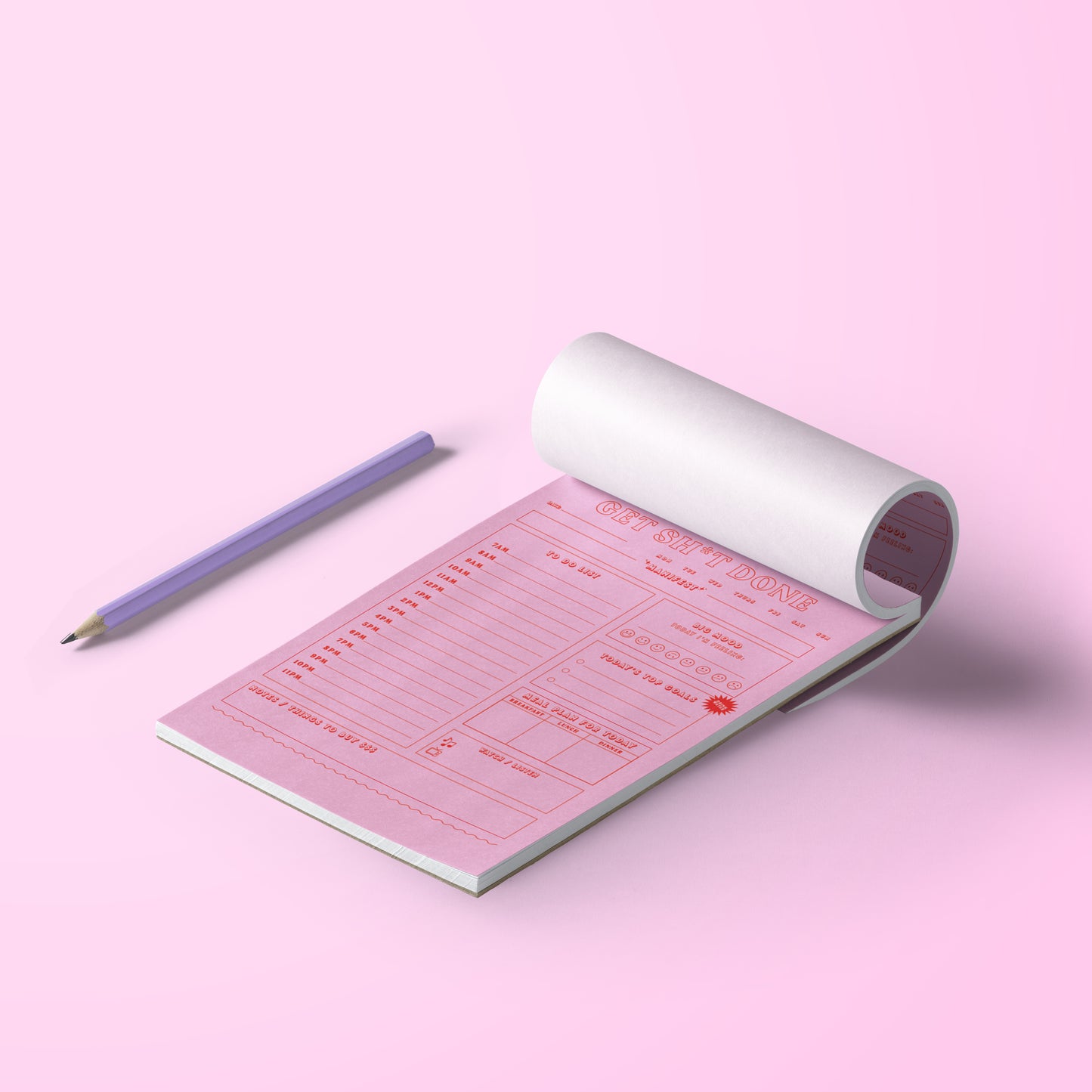 Get shit done ultimate daily planner notepad