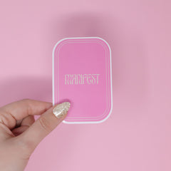 Manifest Pink Sticker