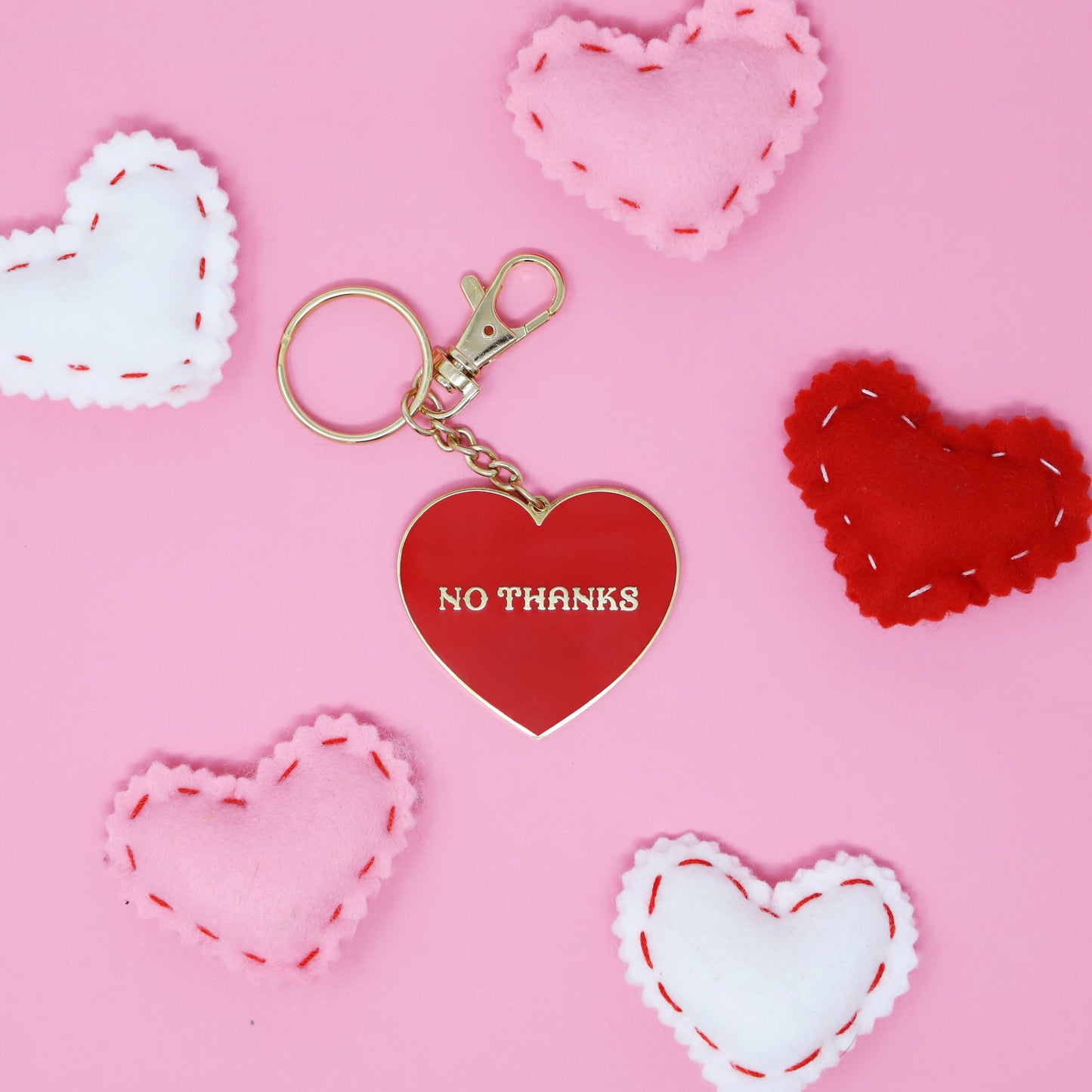 No Thanks Keychain