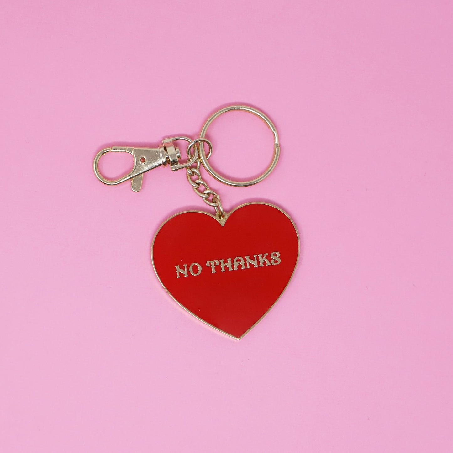 No Thanks Keychain