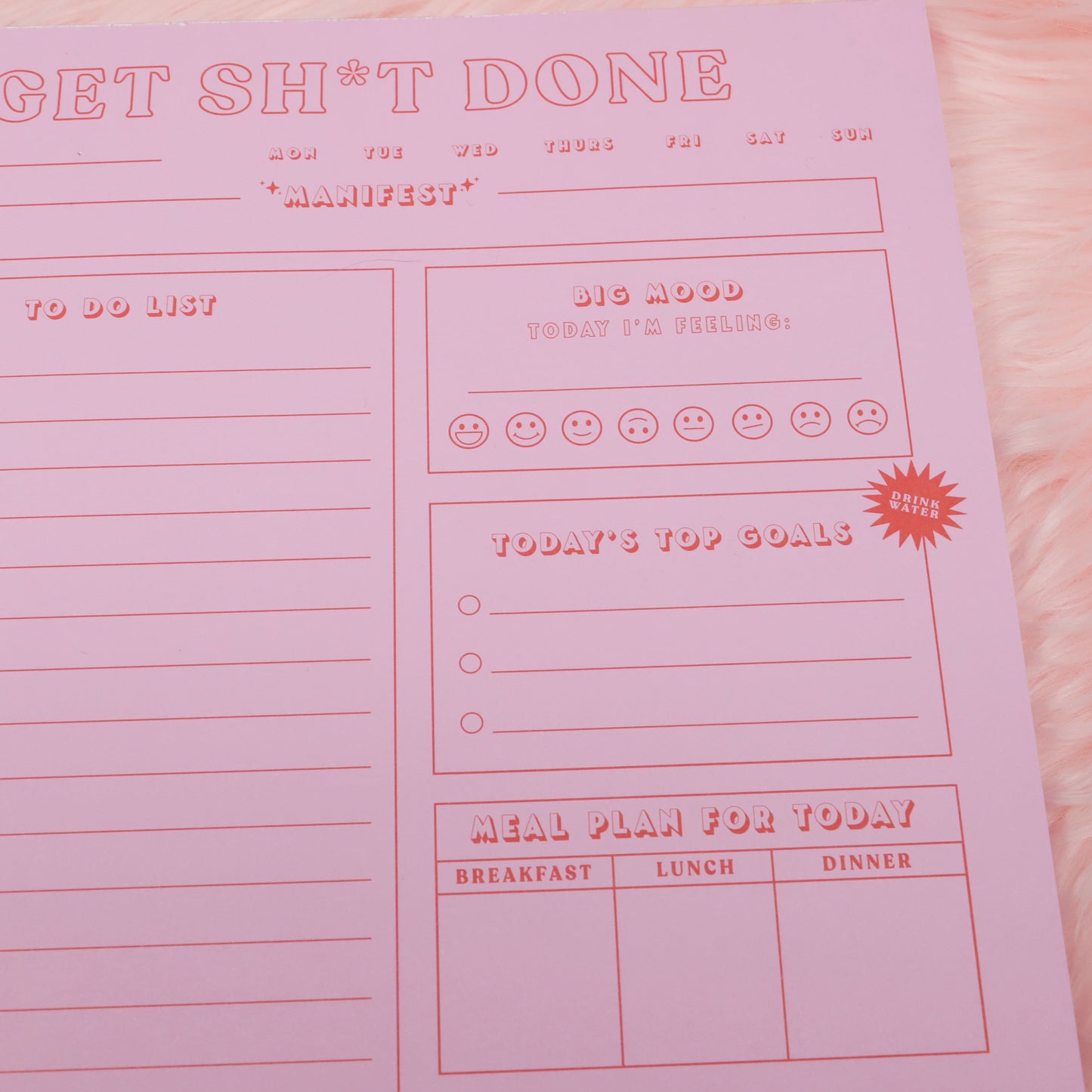 Get shit done ultimate daily planner notepad
