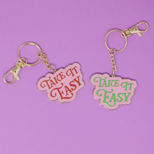 Take It Easy Keychain