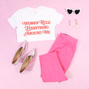 Women rule everything around me T-shirt RED